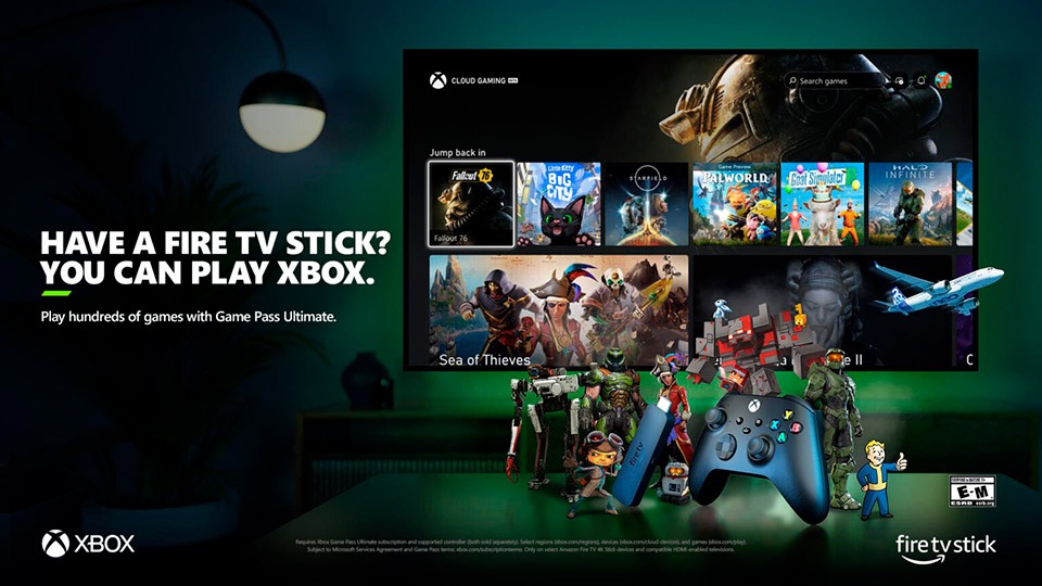 Xbox Cloud Gaming llega a los dispositivos Amazon Fire TV